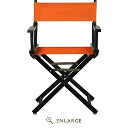 Casual Home Casual Home 200-02-021-59 18 in. Directors Chair Black Frame with Tangerine Canvas 200-02/021-59